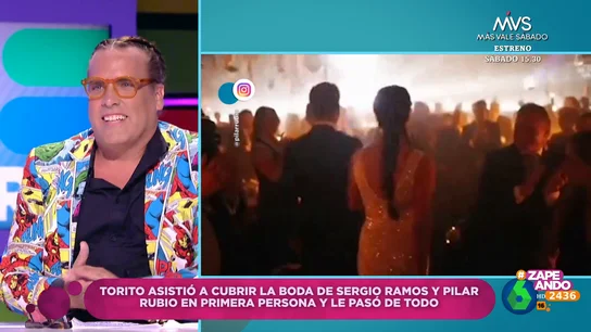Torito desvela el contratiempo que sufrió cuando realizaba un reportaje de la boda de Sergio Ramos y Pilar Rubio Torito desvela el contratiempo que sufrió cuando realizaba un reportaje de la boda de Sergio Ramos y Pilar Rubio