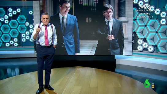 Wyoming, al conocer que compartir ideología asegura el éxito de una relación: "¿Cuánto durará la de Sánchez y Puigdemont?" Wyoming, al conocer que compartir ideología asegura el éxito de una relación: "¿Cuánto durará la de Sánchez y Puigdemont?"