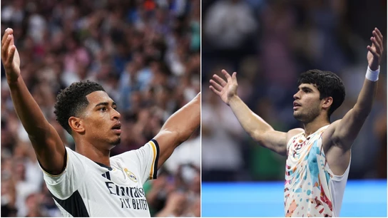 Jude Bellingham y Carlos Alcaraz Jude Bellingham y Carlos Alcaraz