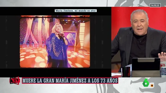 "Era indomable, arrolladora": las bonitas palabras de Ferreras en recuerdo a María Jiménez "Era indomable, arrolladora": las bonitas palabras de Ferreras en recuerdo a María Jiménez