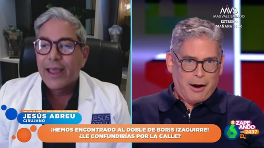 Boris Izaguirre conoce a su doble en Zapeando Boris Izaguirre conoce a su doble en Zapeando
