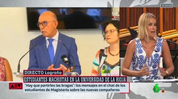 Afra Blanco sobre los mensajes machistas de los estudiantes de Magisterio de La Rioja: "Puerta grande y salida a todos estos"