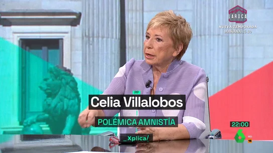Celia Villalobos, en laSexta Xplica Celia Villalobos