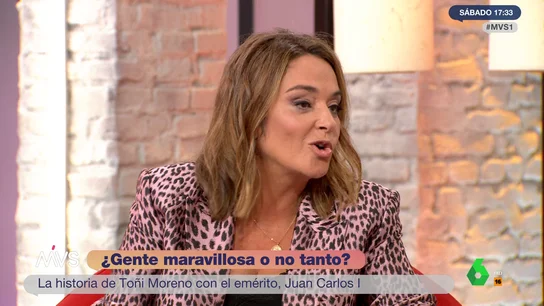 Toñi Moreno cuenta cómo le pidió trabajo al rey emérito Toñi Moreno cuenta cómo le pidió trabajo al rey emérito
