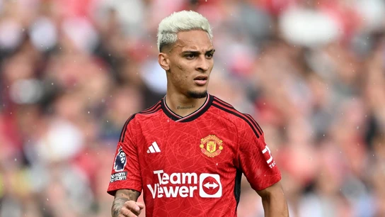 Antony, con el Manchester United Antony, con el Manchester United