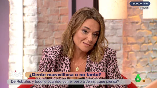 Toñi Moreno, en Más Vale Sábado. MVS Toñi Moreno, tajante sobre el caso Rubiales: "Si Jenni Hermoso dice que se sintió acosada, se sintió acosada"