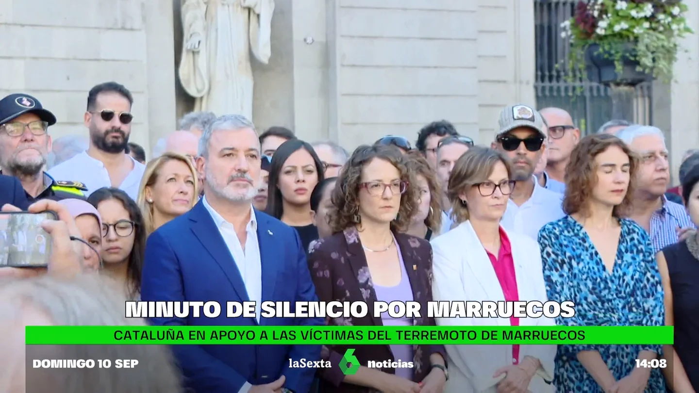 Minuto de silencio en Barcelona Minuto de silencio en Barcelona