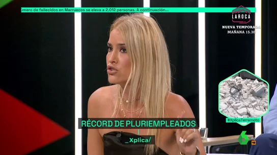 Afra Blanco, en laSexta Xplica. XPLICA - "Dejad de defender una rebaja generalizada de impuestos porque abaldonáis a la gente a su suerte": el duro alegato de Afra Blanco
