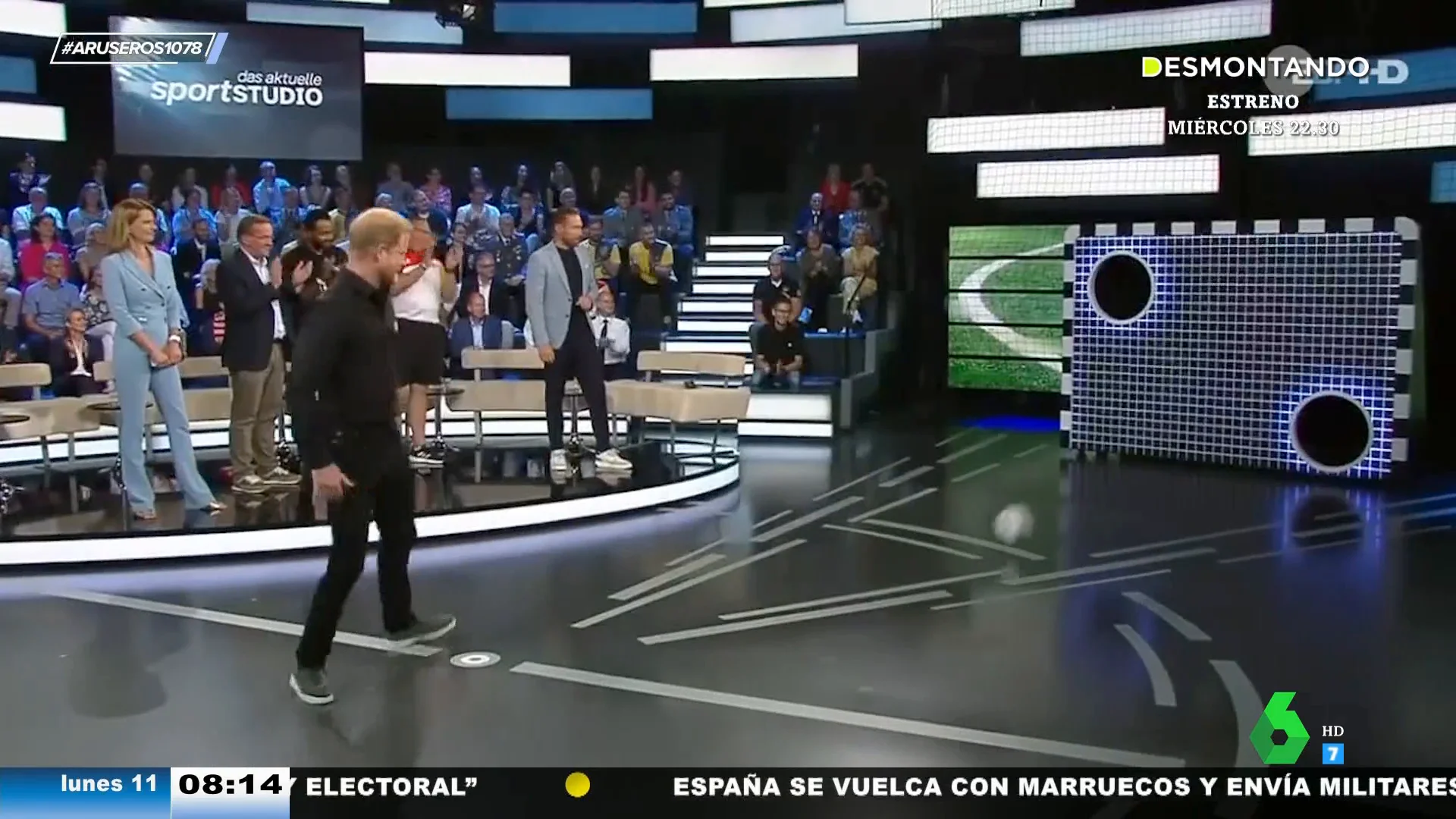 El "ridículo espantoso" del príncipe Harry la televisión alucina a Tatiana Arús: así demuestra que es un "negado" para el fútbol