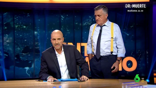 El cómico Raúl Pérez imita a Luis Rubiales. Luis Rubiales