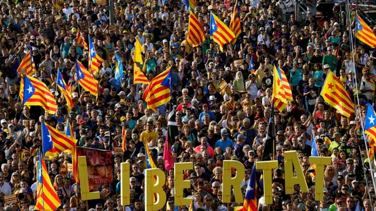 Miles de personas participan en la manifestación independentista convocada por la ANC con motivo de la Diada del 11 de septiembre Miles de personas participan en la manifestación independentista convocada por la ANC con motivo de la Diada del 11 de septiembre
