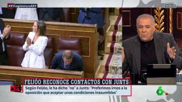 Ferreras, tajante sobre Feijóo: "No puedes criticar al Gobierno de España si estás hablando con Junts"
