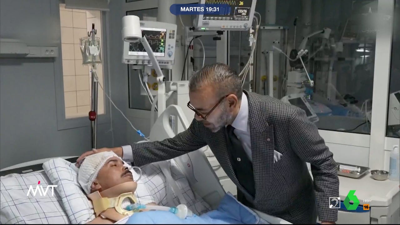 The king of Morocco reappears four days after the earthquake to visit the wounded in Marrakech