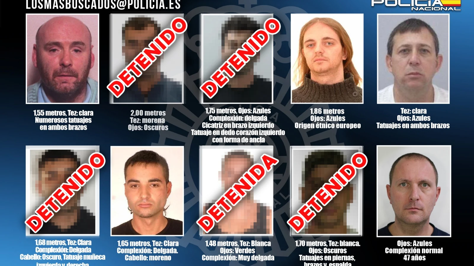 Detenido uno de “Los 10 más buscados” en España por un asesinato cometido en México