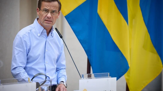 El primer ministro de Suecia, Ulf Kristersson, en una imagen de archivo. El primer ministro de Suecia, Ulf Kristersson, en una imagen de archivo.