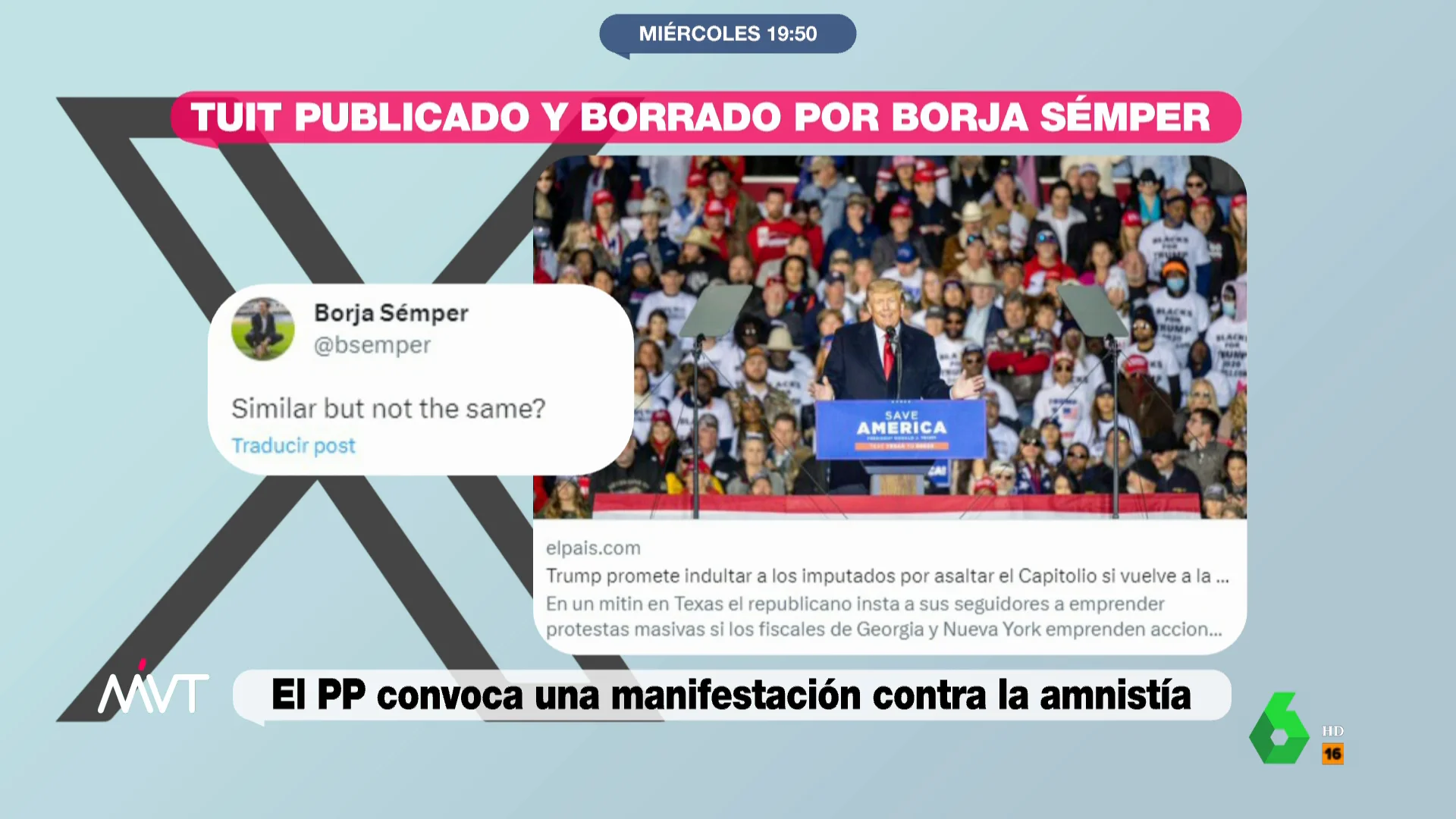 Tuit borrado de Borja Sémper