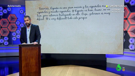 Dani Mateo lee el discurso de investidura de Feijoo Dani Mateo lee el discurso de investidura de Feijoo