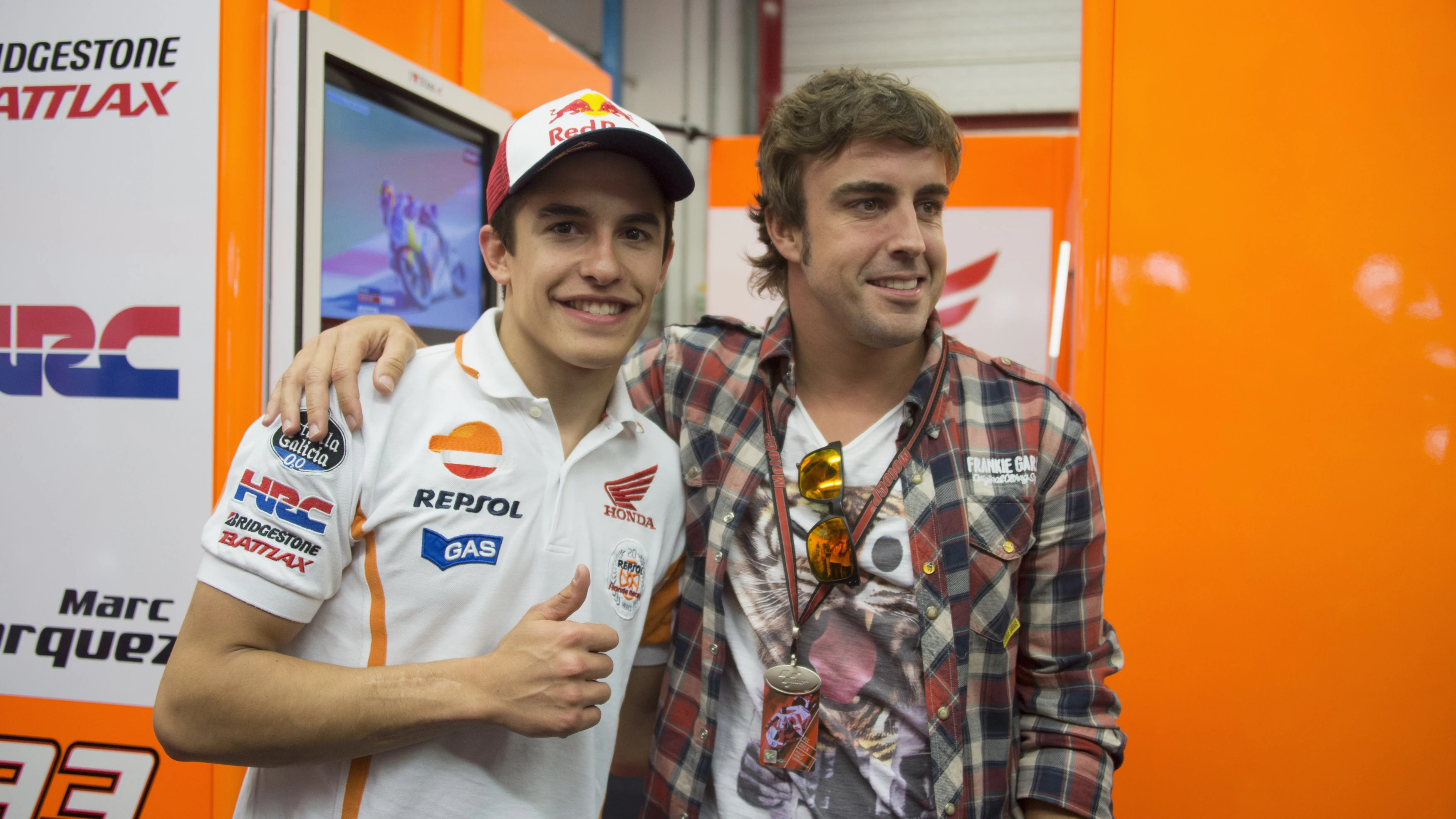 Marc Márquez y Fernando Alonso