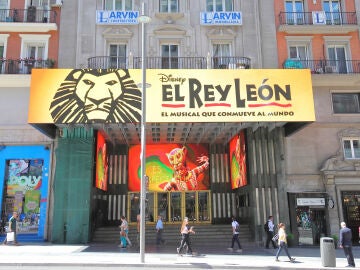 El Rey León en la Gran Vía de Madrid