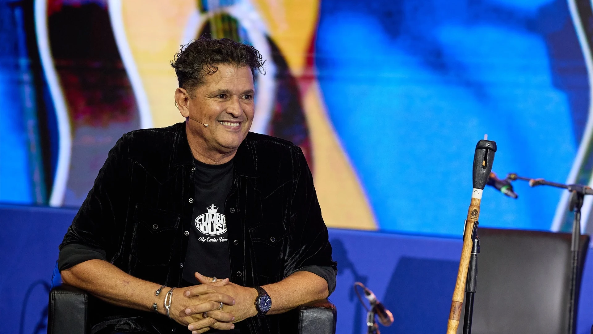 El cantante Carlos Vives interviene en la Conferencia CAF 'Unión Europea, América Latina y el Caribe: Una agenda conjunta para el desarrollo' 