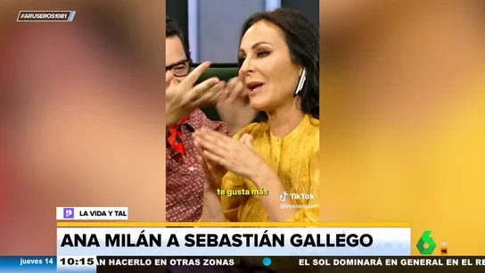 El cómico enfado de Ana Milán con Sebastián Gallego: "Te voy a dar una hostia que le va a dar angustia a tu padre en Córdoba" El cómico enfado de Ana Milán con Sebastián Gallego: "Te voy a dar una hostia que le va a dar angustia a tu padre en Córdoba"