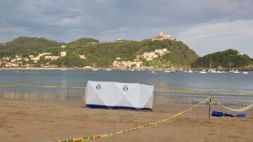 Hallan el cadáver de un hombre de 40 años en la playa de la Concha de San Sebastián