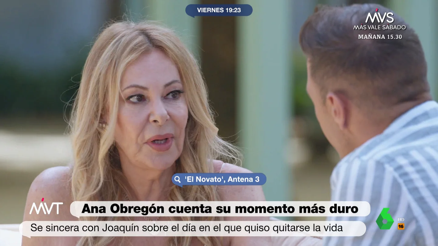 La dura confesión de Ana Obregón ante la muerte de Aless Lecquio: "Miré desde el tercer piso y dije: 'No es suficiente altura'" La dura confesión de Ana Obregón ante la muerte de Aless Lecquio: "Miré desde el tercer piso y dije: 'No es suficiente altura'"