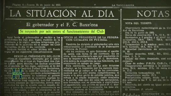 El fascismo de Miguel Primo de Rivera, o cómo cerrar el estadio del Fútbol Club Barcelona por pitar al himno español El fascismo de Miguel Primo de Rivera, o cómo cerrar el estadio del Fútbol Club Barcelona por pitar al himno español
