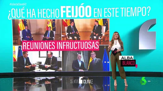 Pedro Sánchez acusa a Feijóo de someter a los españoles a una pérdida de tiempo "caprichosa" Pedro Sánchez acusa a Feijóo de someter a los españoles a una pérdida de tiempo "caprichosa"