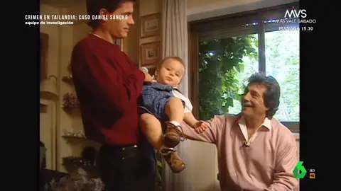 Así presentó Sancho Gracia a su nieto, Daniel Sancho, ante las cámaras: "A ver si sale actor como su padre y abuelo"