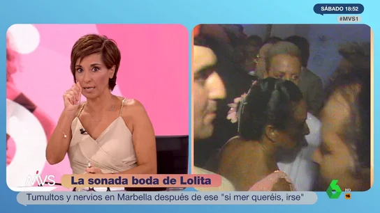 Adela González destaca un detalle de la boda de Lolita en el que quizás no te habías fijado Adela González destaca un detalle de la boda de Lolita en el que quizás no te habías fijado