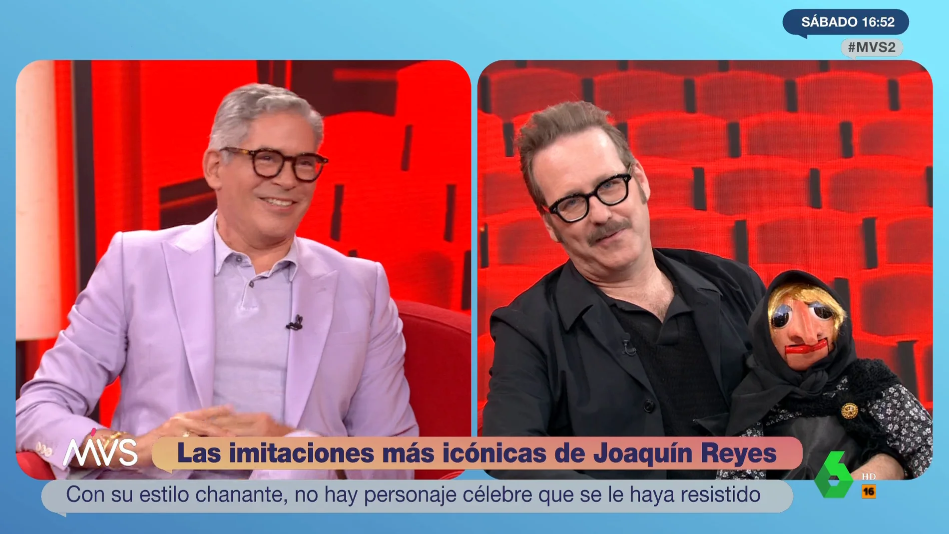 borisJoaquín Reyes se atreve a imitar a Boris Izaguirre delante de él en directo: "Escritor, dandi... ¿cómo definirme?"