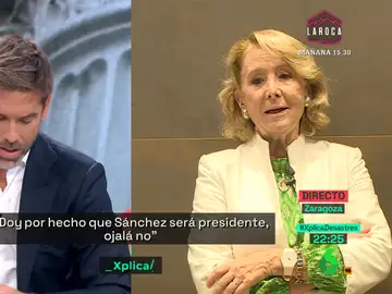 Esperanza Aguirre ve a Pedro Sánchez como el próximo presidente: &quot;Mentiría si dijera que no lo doy por hecho&quot;