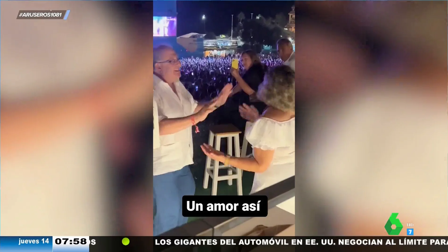 "Cásate conmigo": el cómplice baile de una pareja madura en un concierto de Nicky Jam que nos hace creer de nuevo en el amor