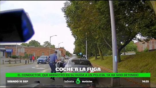 etenido el hombre que se fugó de un control de tráfico en Massachussetts arrastrando a un policía etenido el hombre que se fugó de un control de tráfico en Massachussetts arrastrando a un policía