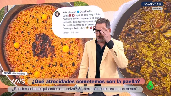 Eugeni Alemany critica sin piedad la paella de Dabiz Muñoz Eugeni Alemany critica sin piedad la paella de Dabiz Muñoz