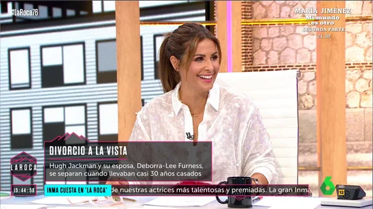 La broma de Nuria Roca ante Juan del Val: "Si se ha separado Hugh Jackman, los siguientes somos nosotros" La broma de Nuria Roca ante Juan del Val: "Si se ha separado Hugh Jackman, los siguientes somos nosotros"