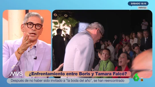 Boris Izaguirre ve por primera vez el beso de reconciliación con Tamara Falcó Boris Izaguirre ve por primera vez el beso de reconciliación con Tamara Falcó