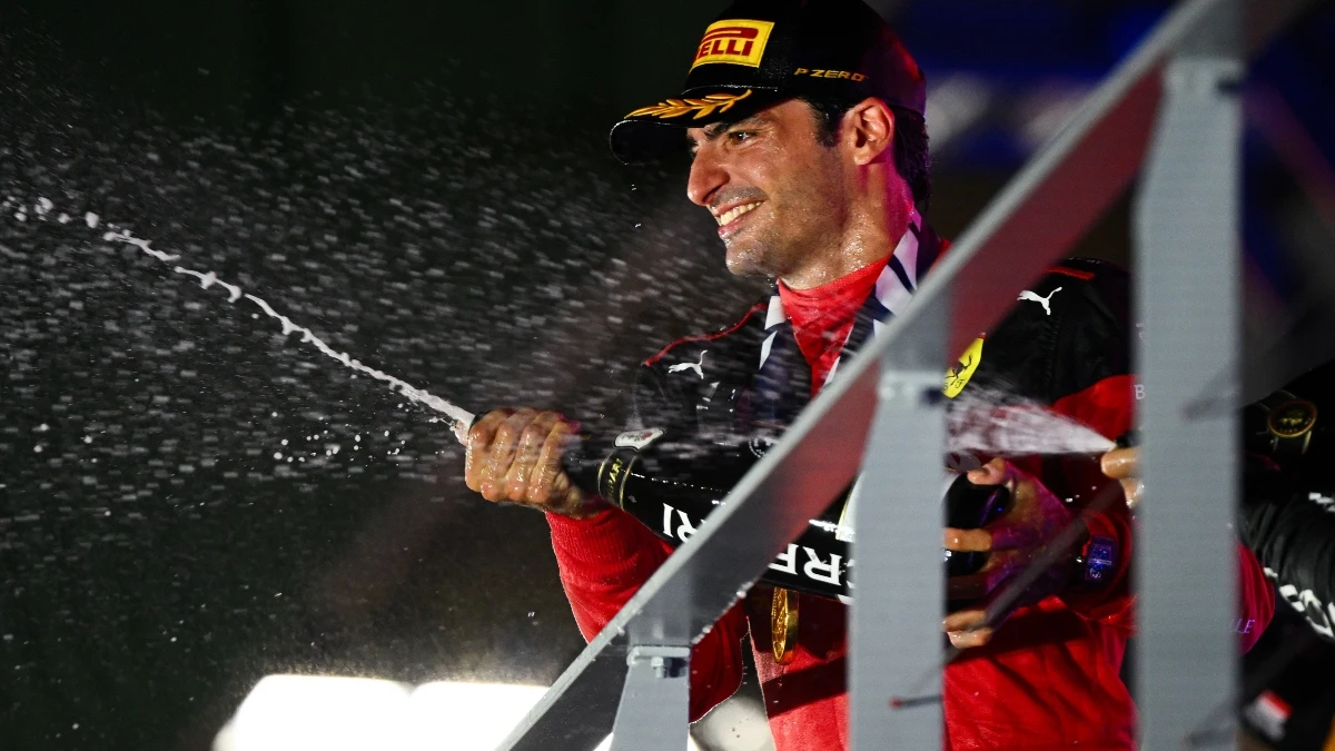 Carlos Sainz, tras ganar en Singapur