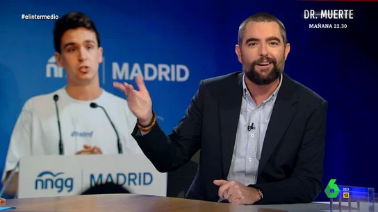 El líder de NNGG del PP pide decir "no a las drogas" y Dani Mateo responde: "A no ser que sean copas en los garitos más exclusivos" El líder de NNGG del PP pide decir "no a las drogas" y Dani Mateo responde: "A no ser que sean copas en los garitos más exclusivos"