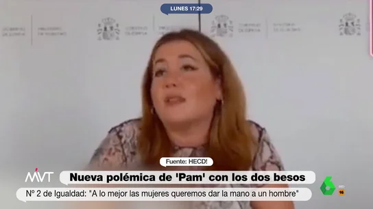 Imagen de la entrevista a la secretaria de Estado de Igualdad, Ángela Rodríguez Pam. PAM