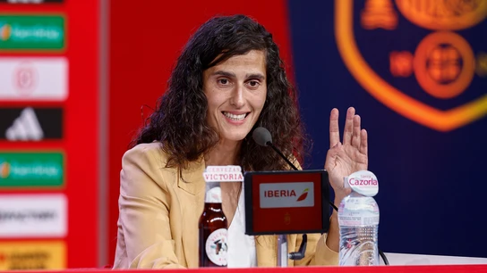 Montse Tomé, en rueda de prensa Montse Tomé, en rueda de prensa