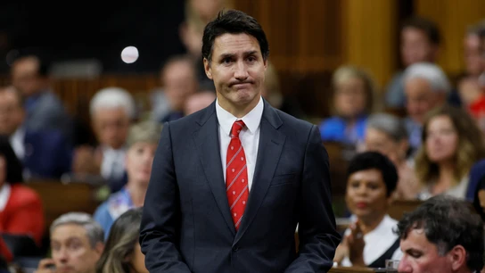 El primer ministro de Canadá, Justin Trudeau, en el Parlamento en Ottawa. El primer ministro de Canadá, Justin Trudeau, en el Parlamento en Ottawa.
