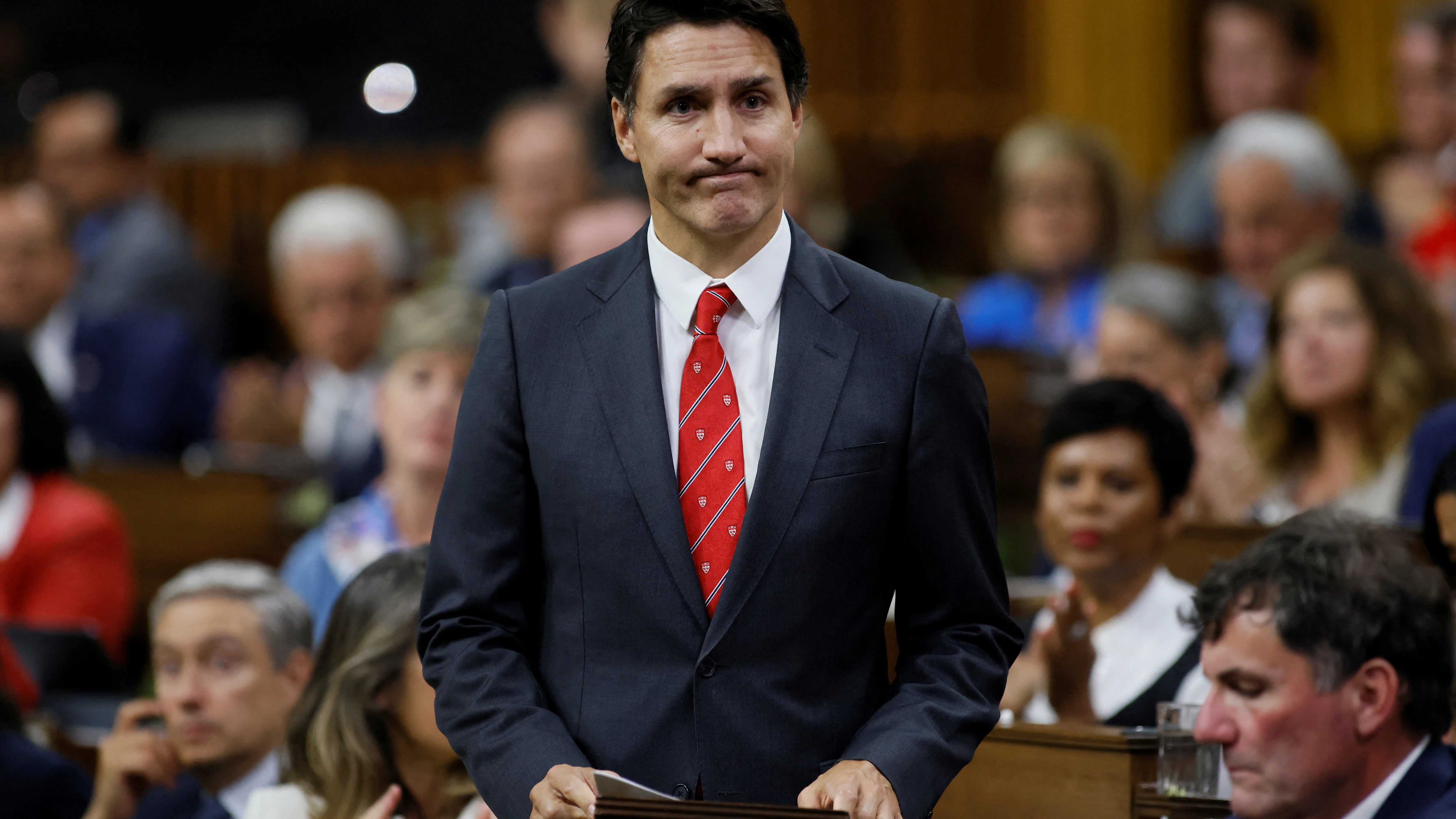 El primer ministro de Canadá, Justin Trudeau, en el Parlamento en Ottawa.