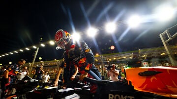 Max Verstappen en el GP de Singapur