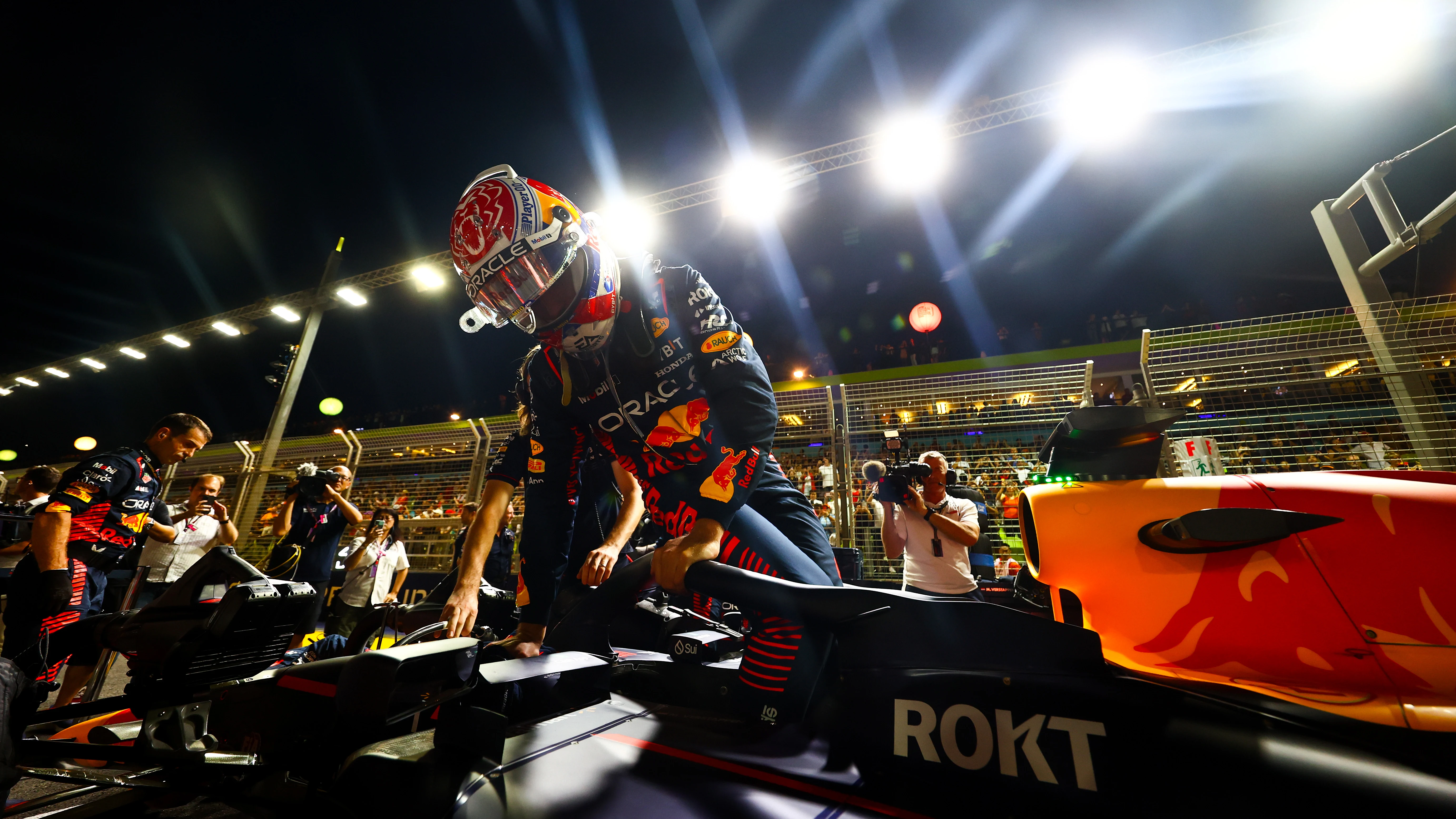 Max Verstappen en el GP de Singapur