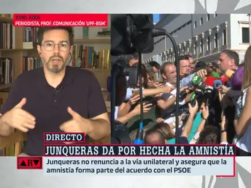 Toni Airá, sobre la investidura de Sánchez: &quot;No la veo nada fácil, el independentismo no va a renunciar a la unilateralidad&quot;