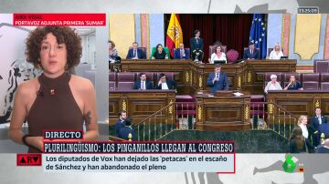 Aina Vidal carga contra el "desprecio" del PP al no ponerse los pinganillos al escuchar euskera en el Congreso: "Es una ofensa tremenda"