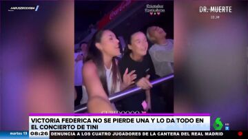 Victoria Federica lo da todo con Marta Díaz en el concierto de Tini Stoessel en Madrid