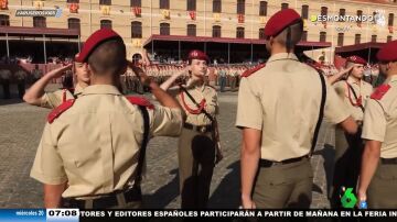 La princesa Leonor recibe el sable de cadete en la Academia General Militar de Zaragoza